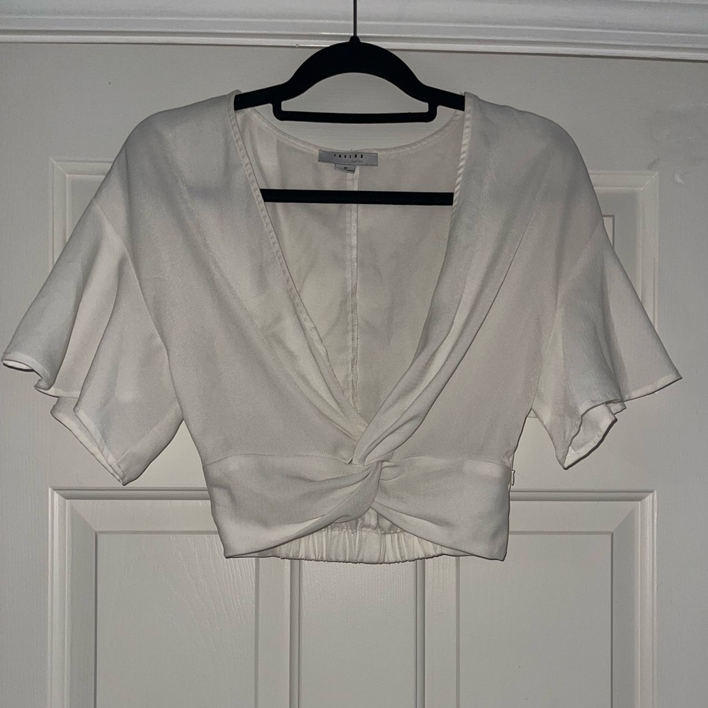 Flavlux White Crop Top